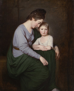 Mrs Wilson and child by George Romney